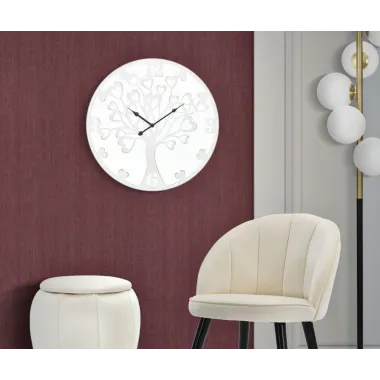 ZEGAR NASTĘNNY HEART/TREE Ø 55X4,5 cm